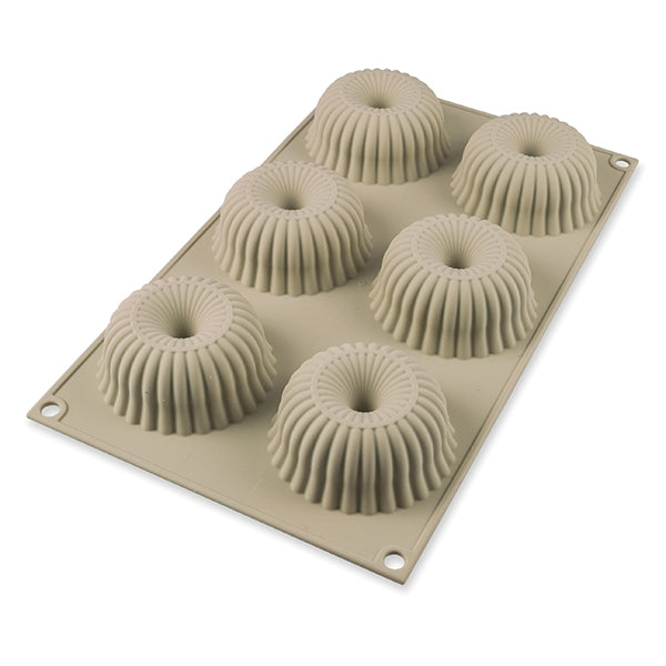 Moule silicone 6 mini gâteaux Mini Raggio Silikomart - Mathon - 2