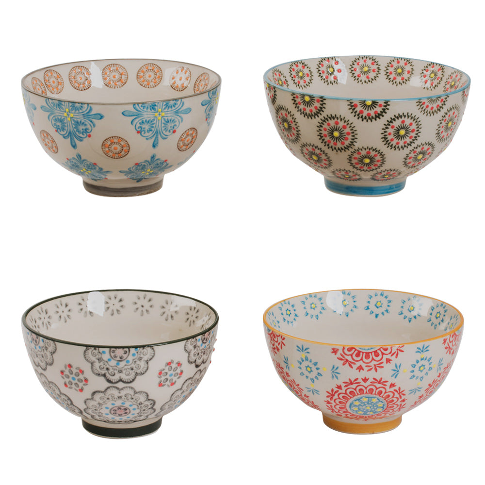 Coffret de 4 coupelles Bohème 11 cm Table passion - Mathon - 1