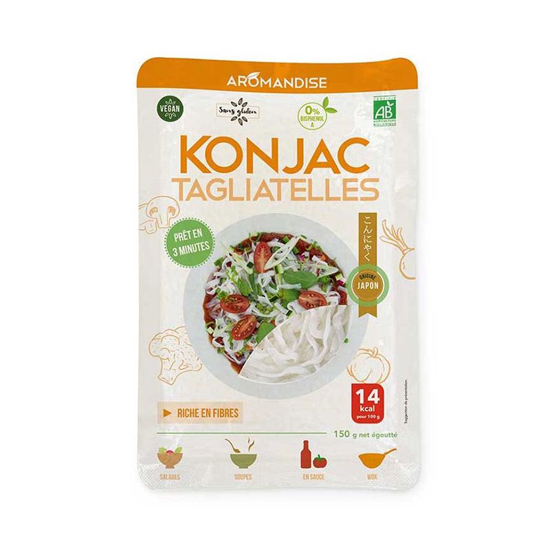 Tagliatelles de Konjac et riz - 150 g Aromandise - Mathon
