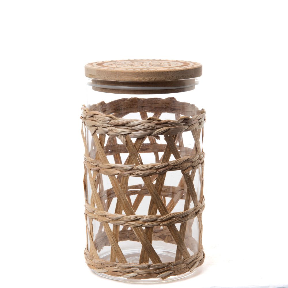 Bonbonnière Rafia 18 cm Salma Amadeus - Mathon - 1