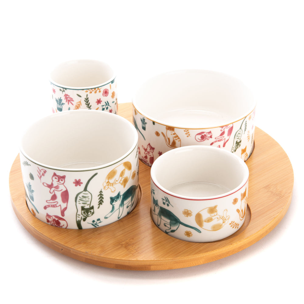 Service apéritif tournant et ses 4 bols Marius Amadeus - Mathon - 1