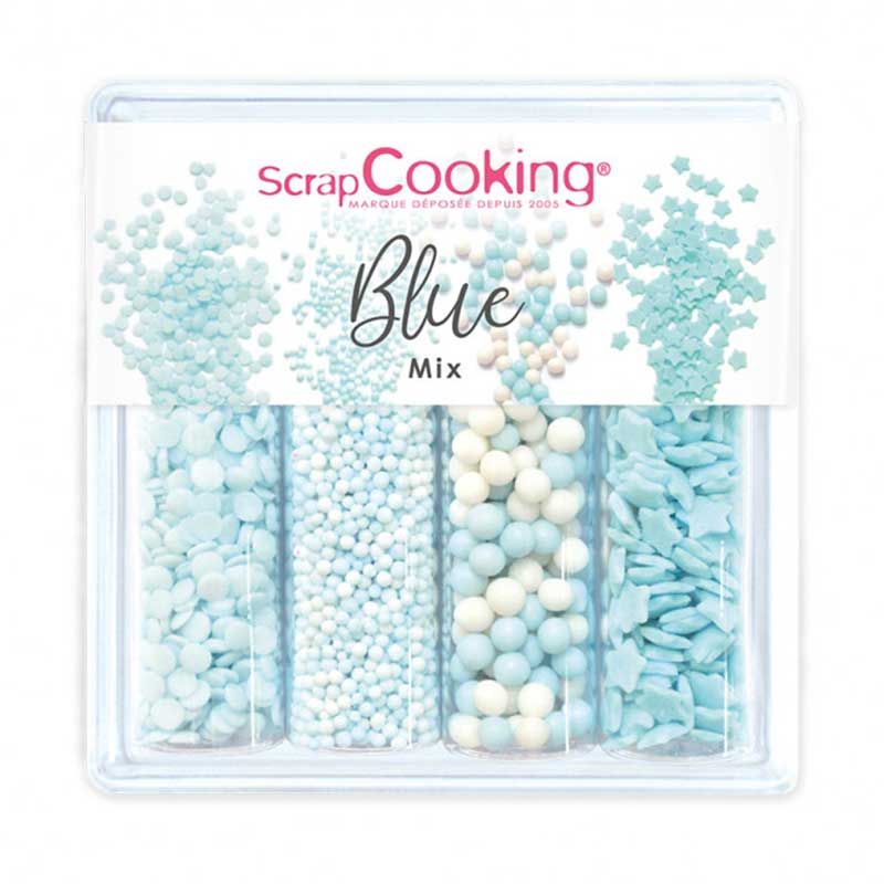 Mix de décors sucrés Bleus 64 g Scrapcooking - Mathon