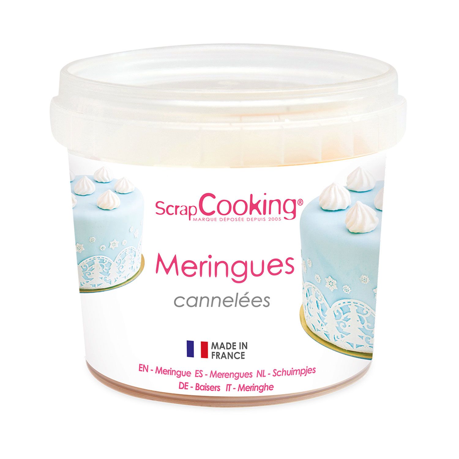Meringues cannelées pour pâtisserie 40 g Scrapcooking - Mathon
