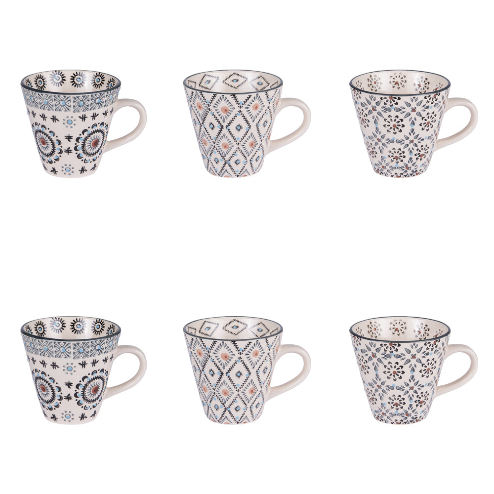 Coffret de 6 tasses Nelson 17 cl Table passion - Mathon - 1