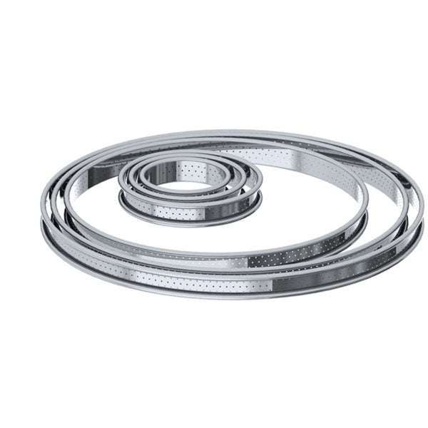 Cercle à tartelette inox perforé 8 cm De Buyer - Mathon - 2