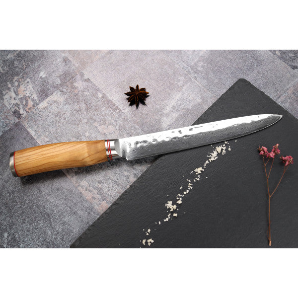 Couteau trancheur damas 10Cr Wusaki 20cm Wusaki - Mathon - 4