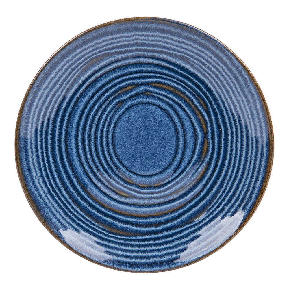 Assiette à dessert Moon bleu 21 cm (lot de 6) Table passion - Mathon - 1