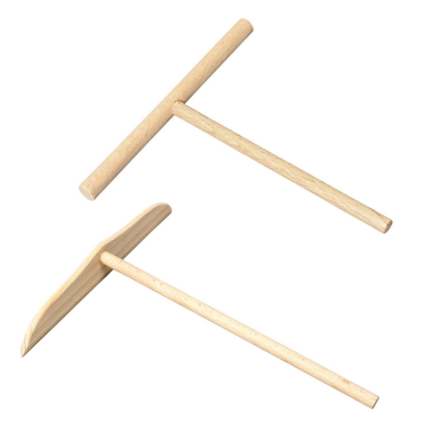 2 râteaux à crêpes en bois Chevalier diffusion - Mathon