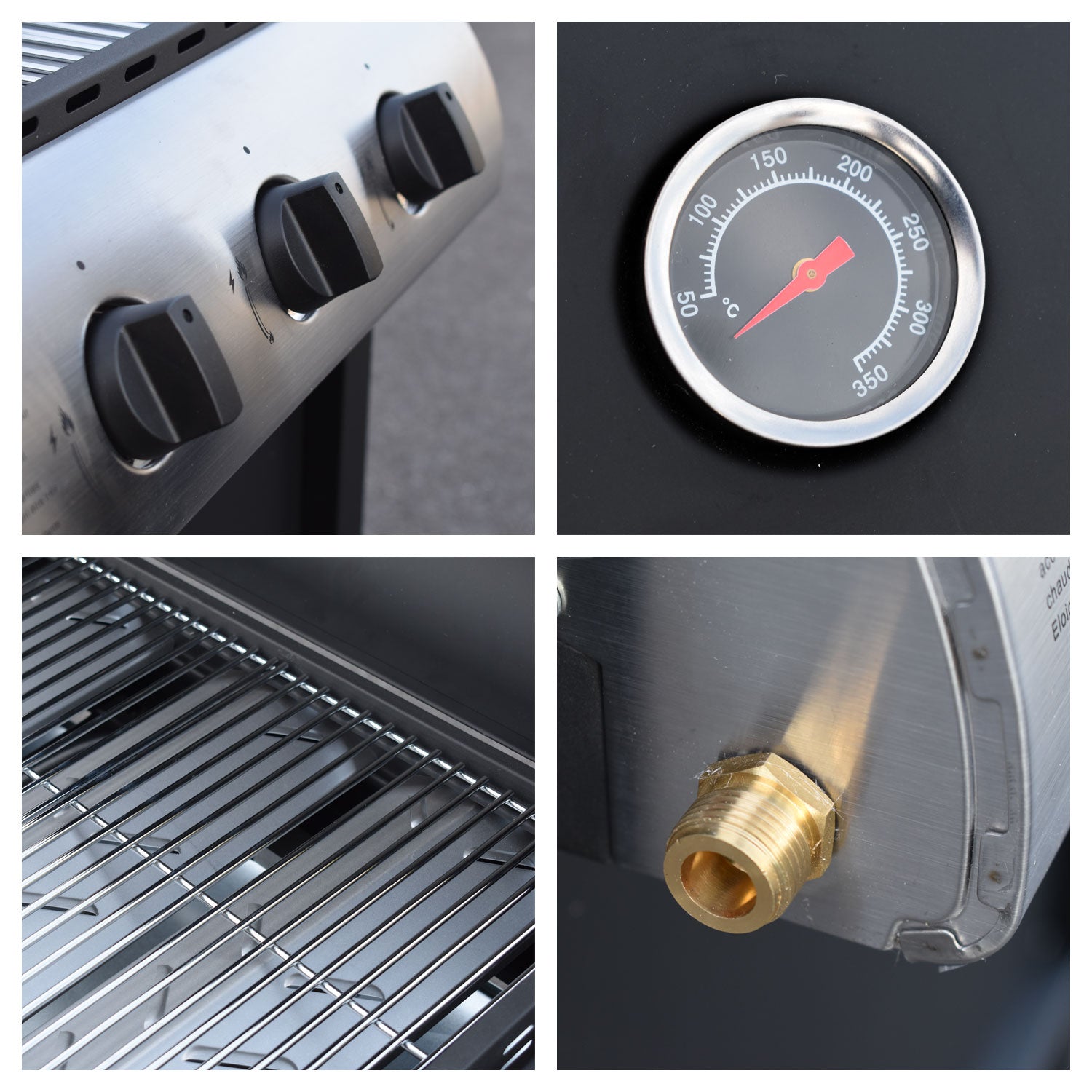 Barbecue au gaz HAWAÏ - 3 brûleurs 8,4kW Happy Garden - Mathon - 4