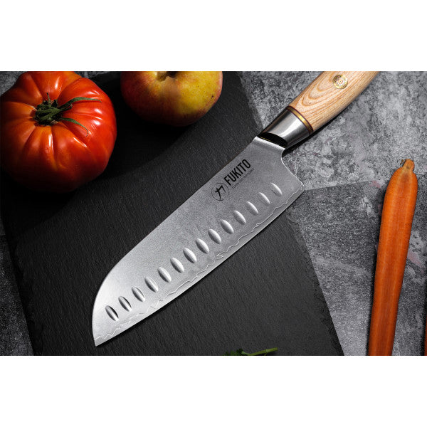 Couteau Fukito Pakka San Mai modèle Santoku 18cm Fukito - Mathon - 2