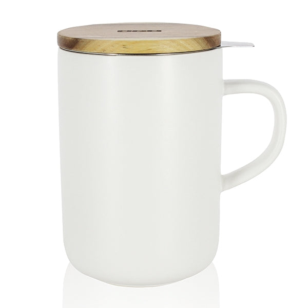 Tisanière mug Juliet en grès blanc 475 ml Ogo - Mathon - 1