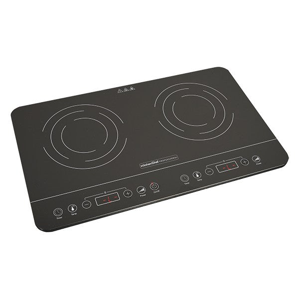 Plaques à induction ultra fine 2 foyers 3500 W KCYL35-DC06 Kitchen Chef Professional - Mathon