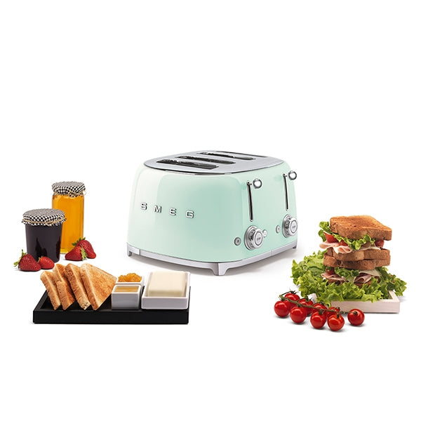 Toaster 4 fentes 2000 W TSF03PGEU vert d’eau Smeg - Mathon - 2