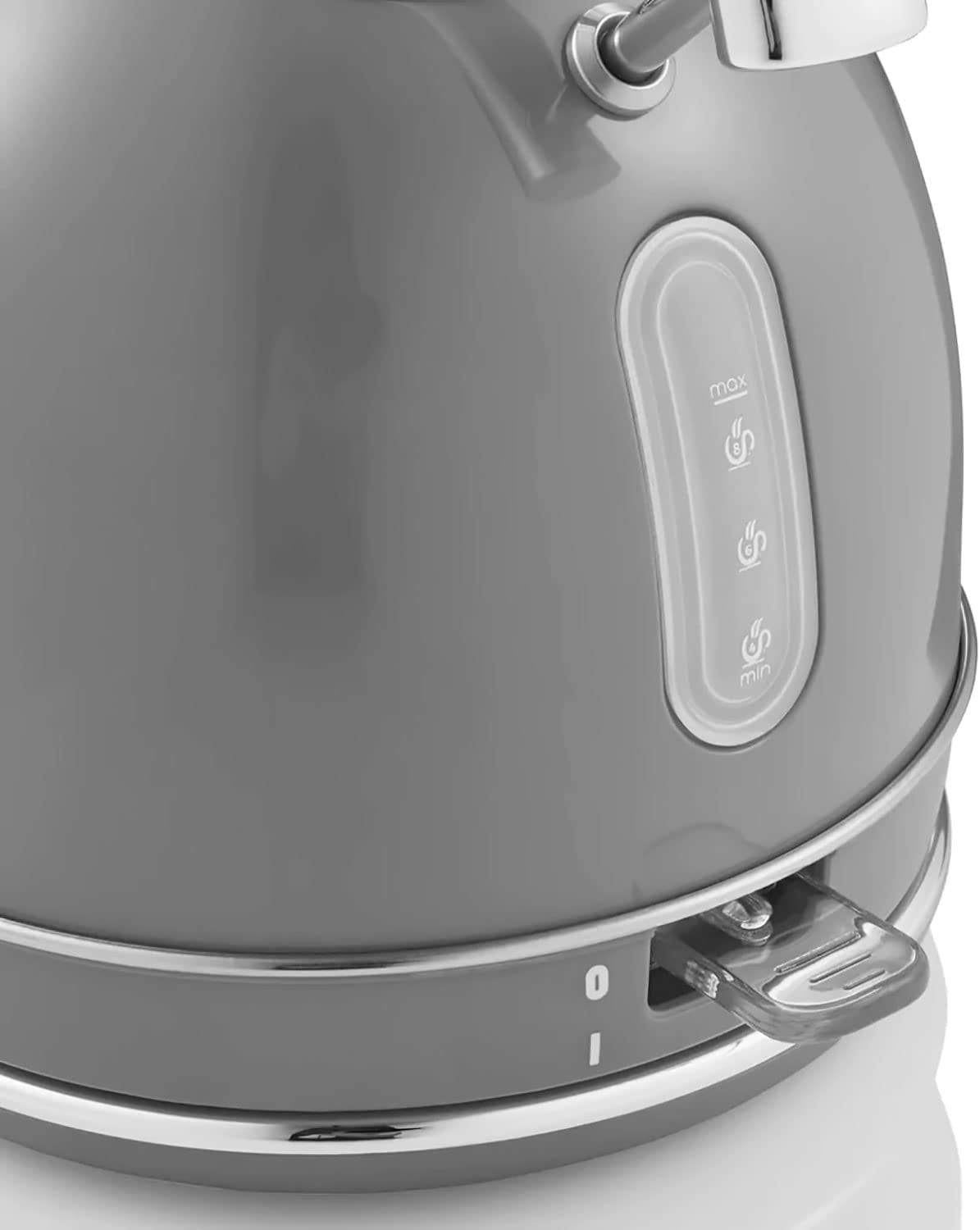 Retro Bouilloire, 1,8 L, Acier Inoxydable sans BPA, Résistance Cachée, sans Fil 3000 Gris SK14630GRNEU - Mathon - 7