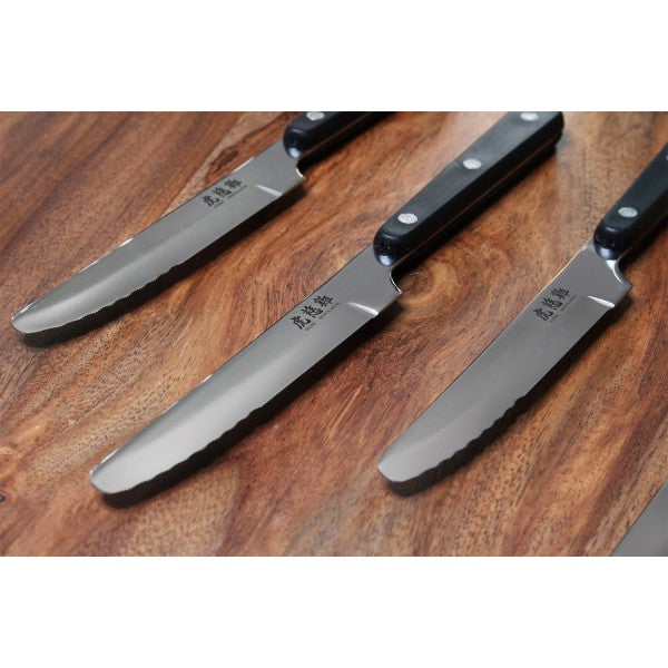 Set Wusaki Japan 4 couteaux à steak lames semi-dentelées 10.5cm Wusaki - Mathon - 6