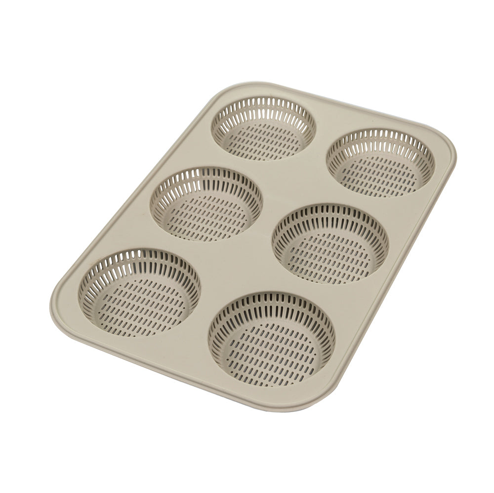Moule 6 pain burger 8 cm Silikomart - Mathon - 1