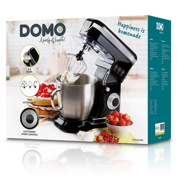 Robot pâtissier 6 L 1200 W DO1023KR noir Domo - Mathon - 3