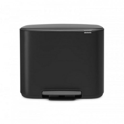 Poubelle pédale 36l noir mat Brabantia - Mathon