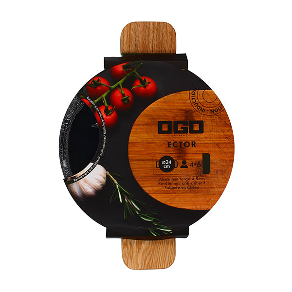 Faitout Ector induction aluminium revêtu 24 cm vert Ogo - Mathon - 5