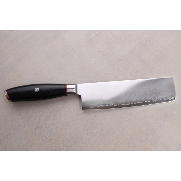 Couteau modèle nakiri Wusaki Fujiko Black 17cm manche en pakka Wusaki - Mathon - 4