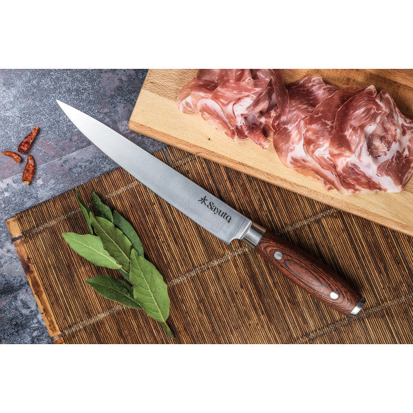 Couteau Sayuto Pakka X50 modèle découpeur 20,5cm manche riveté Sayuto - Mathon - 3