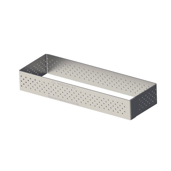 Cercle à tarte rectangulaire perforé 12 x 4 cm De Buyer - Mathon - 1