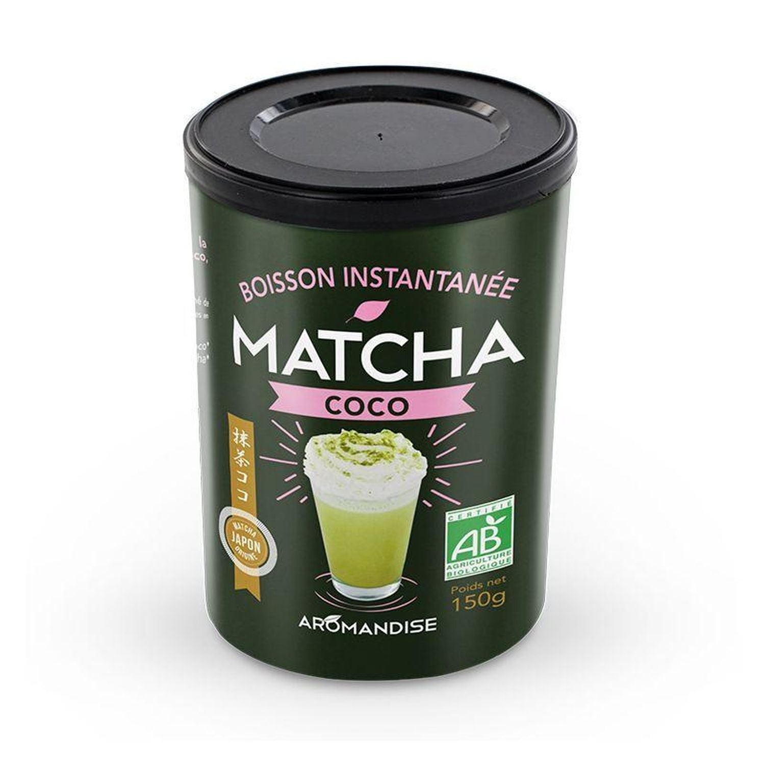 Boisson instantanée - Matcha coco 600 g Aromandise - Mathon