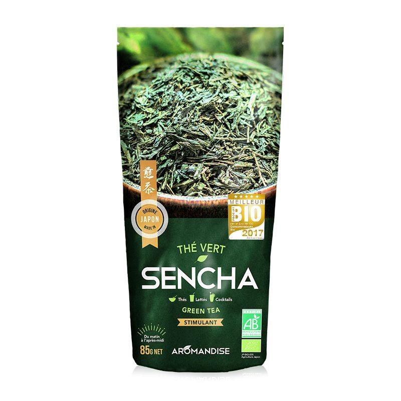 Thé vert bio japonais Sencha 85 g Aromandise - Mathon