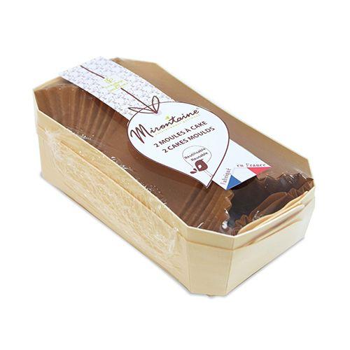 2 moules à cake en bois 21 cm Scrapcooking - Mathon