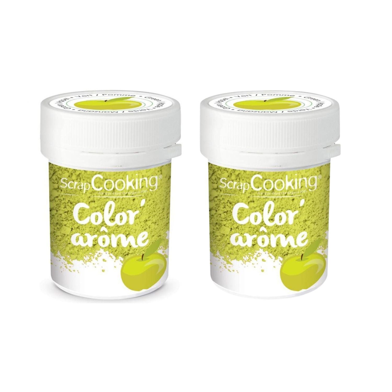 Colorant alimentaire vert arôme pomme 20 g Scrapcooking - Mathon