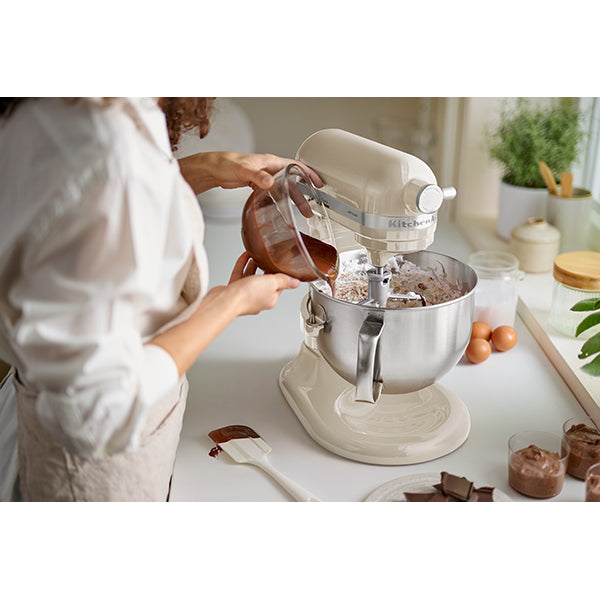 Robot pâtissier multifonction Artisan à bol relevable 5,6 L crème 5KSM60SPXEAC Kitchenaid - Mathon - 6