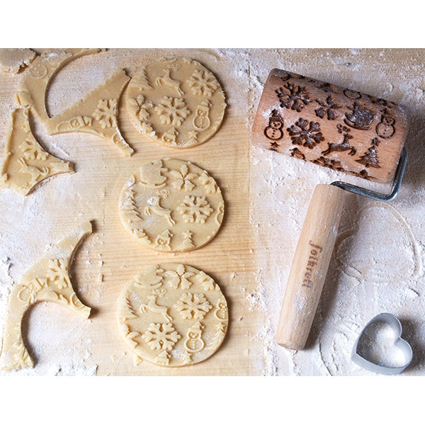 Mini rouleau en bois de décoration Noël Patisse - Mathon - 1