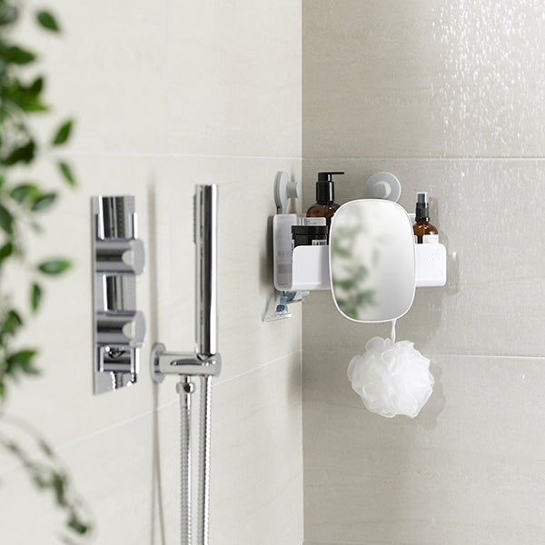 Étagère de douche en coin avec miroir easystore Joseph Joseph - Mathon - 5