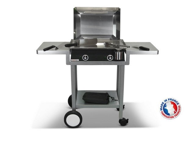 Pack plancha électrique  Classic 600 Carbon - Chariot Monceau Planchaelec - Mathon - 1