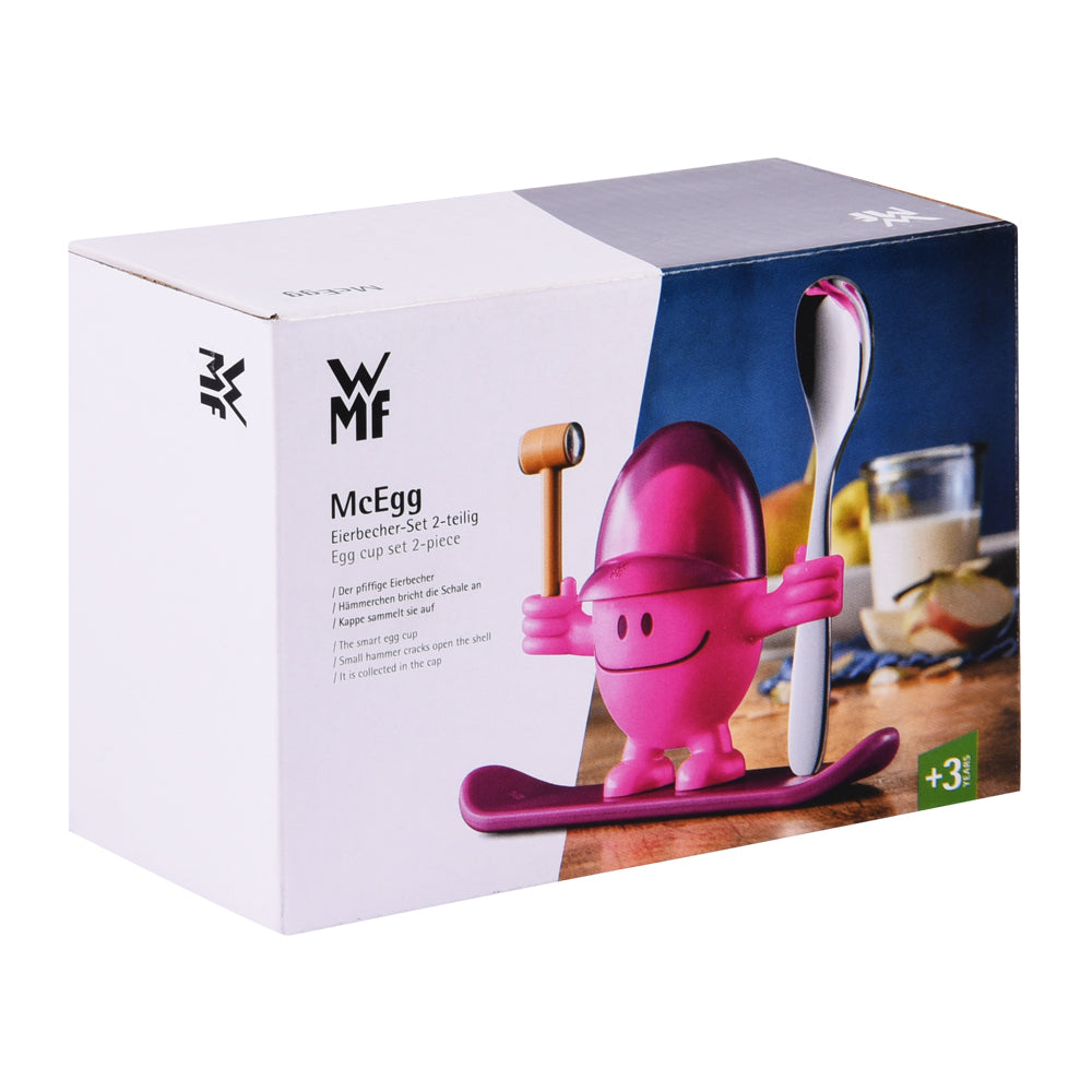 Coquetier Mc Egg avec cuillère bleu WMF - Mathon - 2