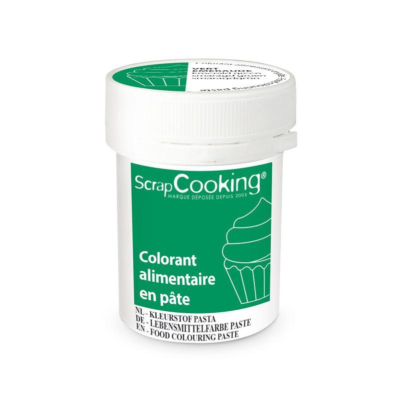 Colorant alimentaire en pâte 20 g - Vert émeraude Scrapcooking - Mathon