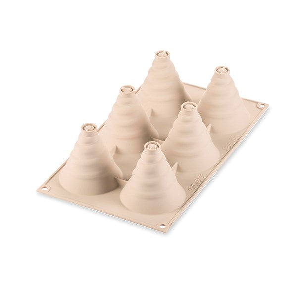 Moule 3D sapin Soffice Incanto silicone platinium Silikomart - Mathon - 2