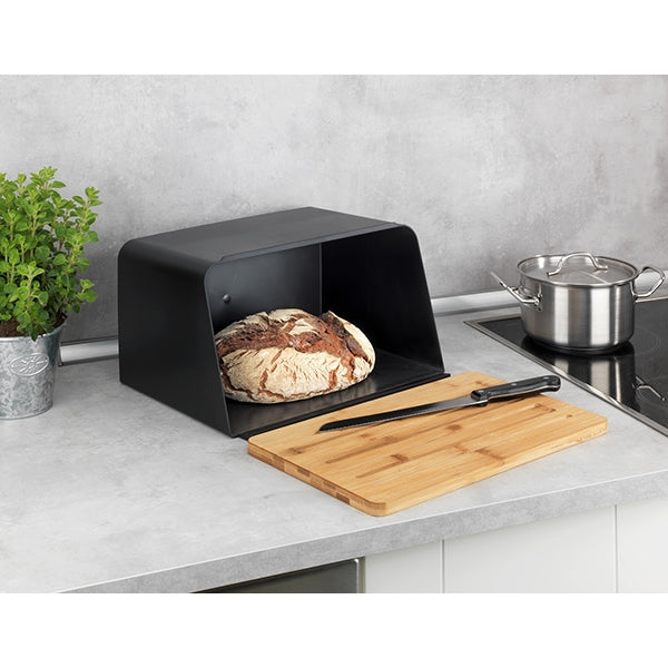 Boîte à pain Kubo noire Wenko by Maximex - Mathon - 2
