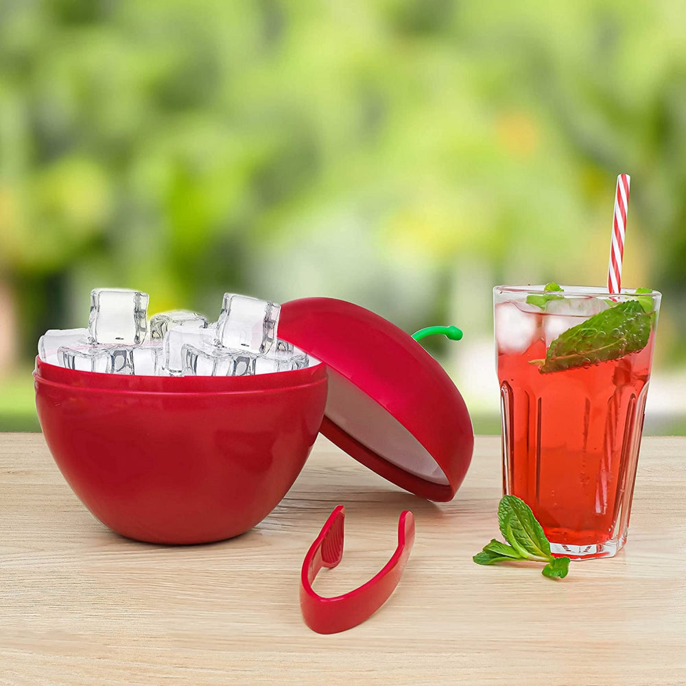 Seau à glaçons cerise avec pince Cécoa - Mathon - 3