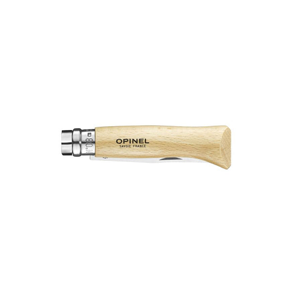 Couteau pliant tradition N°08 Inox 8,5 cm manche en hêtre Opinel - Mathon - 3