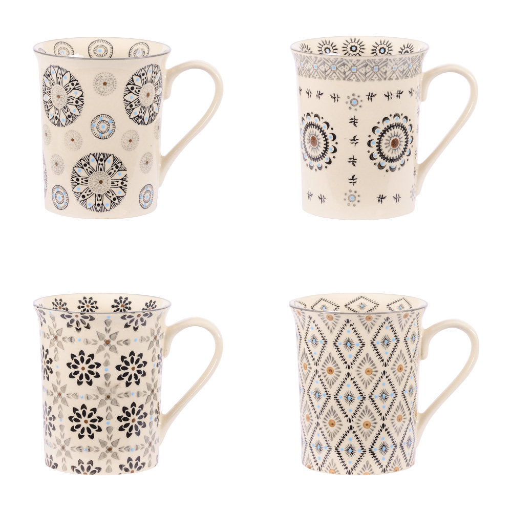 Coffret de 4 mugs Nelson 30 cl Table passion - Mathon - 1