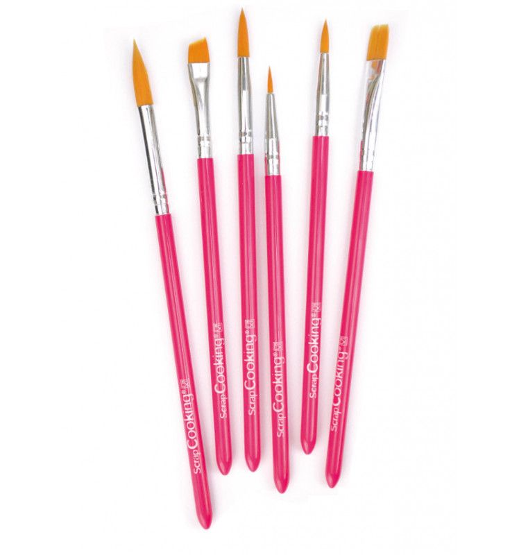 12 pinceaux alimentaires 16 cm Scrapcooking - Mathon