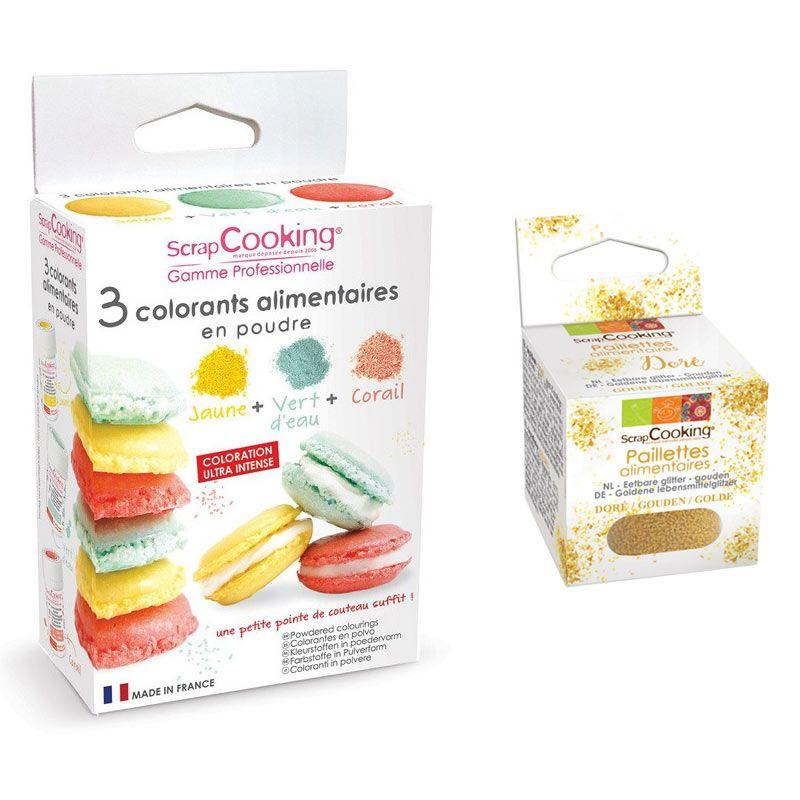 3 colorants alimentaires vert d