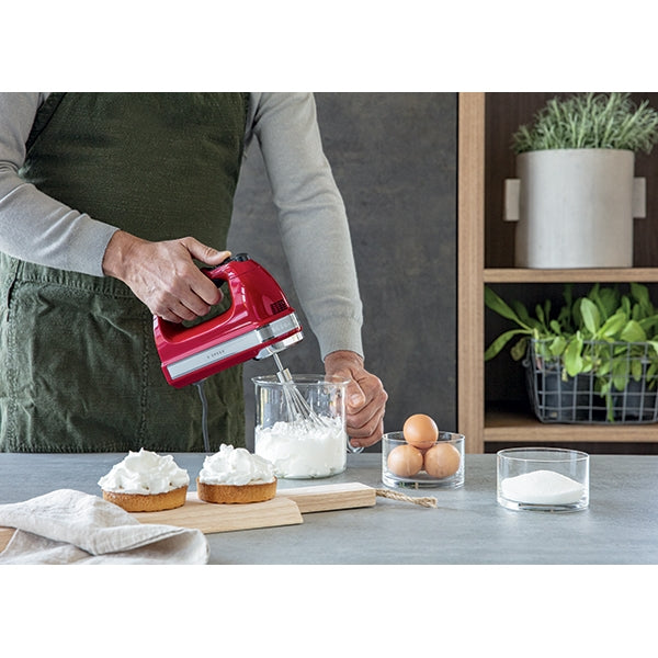 Batteur à main 9 vitesses empire 85 W 5KHM9212EER rouge Kitchenaid - Mathon - 3