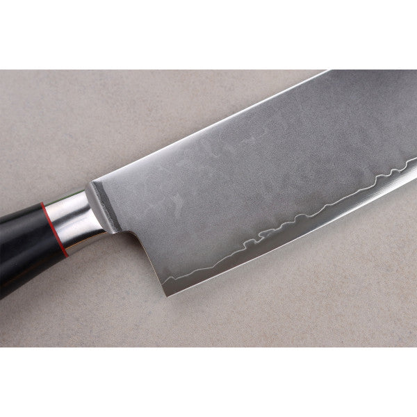 Couteau modèle nakiri Wusaki Fujiko Black 17cm manche en pakka Wusaki - Mathon - 5