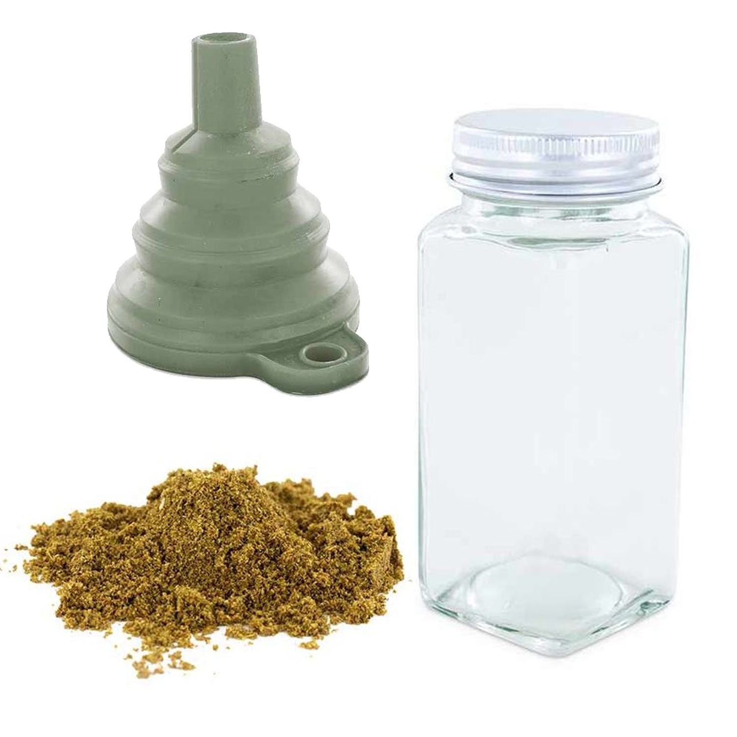 Flacon à épices poudreur + entonnoir + cumin bio 40 g Aromandise - Mathon