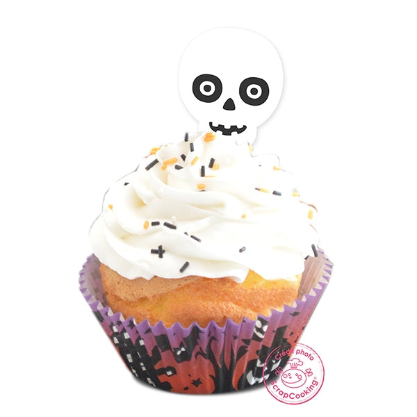 Caissettes et cake toppers Halloween 24 pièces Scrapcooking - Mathon - 2
