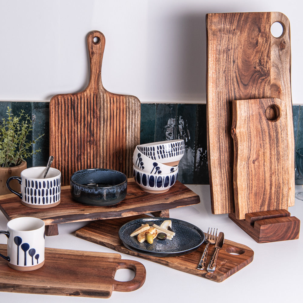 Planche à découper manche strié 44x25 cm Wild Table passion - Mathon - 3