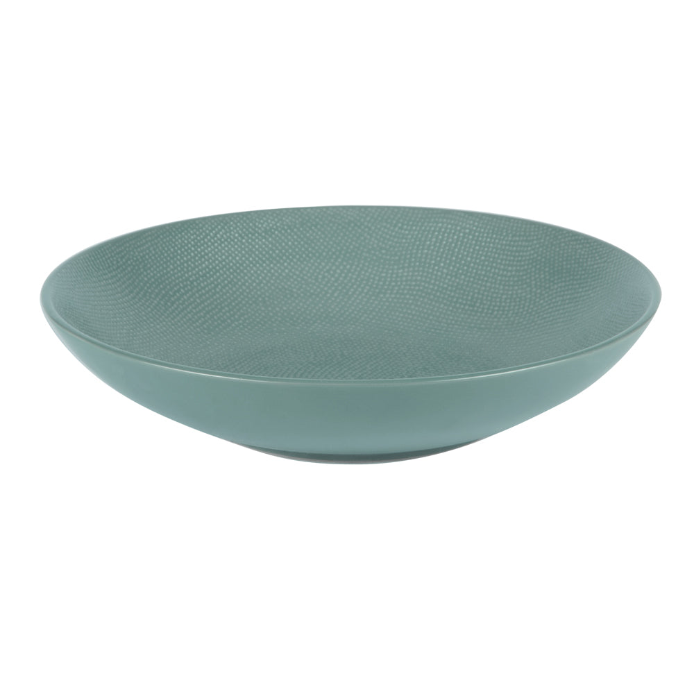 Grande assiette creuse Vésuvio bleu 25 cm (lot de 6) Table passion - Mathon - 1