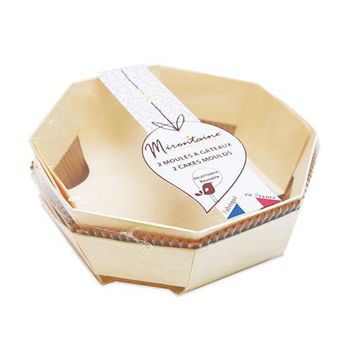 2 moules à gâteau en bois Ø 18 cm Scrapcooking - Mathon